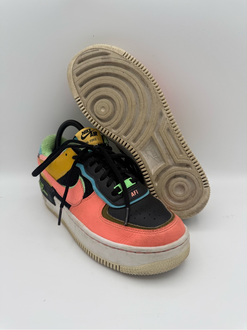 Women's Nike Air Force 1 Shadow SE Solar Flare Atomic Pink CT1985-700 Size 8